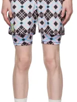 Chopova Lowena Pink Layered Shorts In Multi