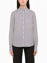 Saint Laurent Cotton Button-down Shirt In White