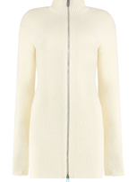 Off-white Bouclé Knit Dress For Women In Panna