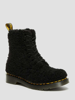 Dr. Martens' Damen 1460 Pascal Shearling Kunstfell Stiefel In Schwarz