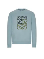 Loewe Pull Anagramme Brodé En Coton In Blue