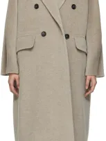 Max Mara Ethel Alpaca And Cashmere-blend Coat In Bronzo