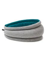 Ostrichpillow ® Light Reversible Travel Pillow In Blue Reef