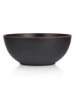 Nambe Taos Deep Stoneware Serving Bowl In Onyx