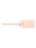 Royce New York Personalized Leather Luggage Tag In Light Pink- Deboss