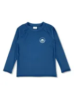 Feather 4 Arrow Kids' Icon Long Sleeve Rashguard In Navy