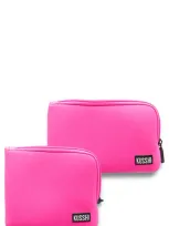 Kusshi On The Go Pouch Set In Pink