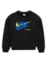 Nike Kids' Black Sweatshirt For Boy With Logo