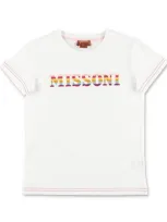 Missoni Babies' Girls White Cotton Logo T-shirt