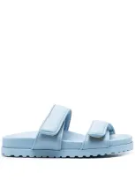 Gia Borghini Side Touch-strap Fastening Sandals In Light Blue