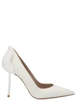 Le Silla Petalo 120mm Ruffled-detail Pumps In White