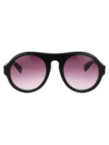 Chloé Pilot-frame Gradient-lens Sunglasses In Black