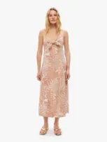 Natalie Martin Sophie Dress Jungle Print Clay In Orange