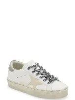 Golden Goose Hi Star Platform Sneaker In White/ Grey