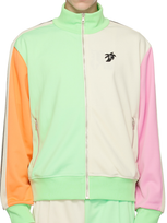 Palm Angels Multicolor Hunter Jacket In Light Green