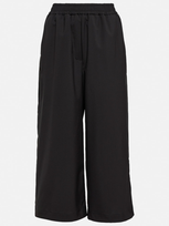 Loewe High-rise Wool Culottes In Black