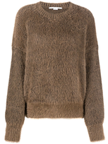 Stella Mccartney Crew-neck Knitted Jumper In Brown