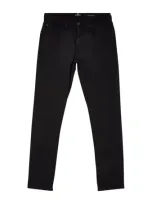 7 For All Mankind Kids' Slimmy Tapered Luxe Performance Plus Jeans In Black