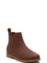 Toms Kids' Charli Chelsea Boot In Dark Brown