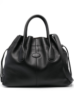 Tod's Small Leather Tote Bag In Black