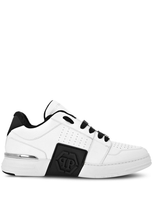 Philipp Plein Logo-embossed Low-top Sneakers In White