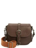 Golden Goose Medium Sally Suede Shoulder Bag In Brown