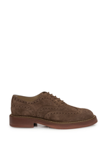 Tod's Suede Lace-up In Brown