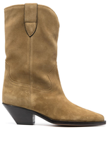 Isabel Marant Dahope Suede Boot In Beige