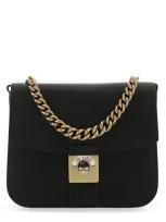 Maison Margiela Two-tone Leather New Lock Square Handbag Multicoloured  Donna Tu In Multicolor