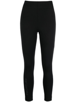 Moncler Zip-pocket Long Leggings In Black