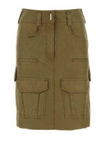 Givenchy Multipocket Cargo Skirt In Green