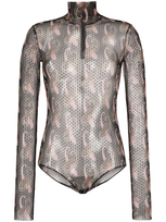 Etro Paisley-print Bodysuit In Schwarz