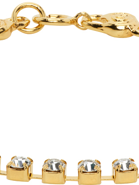 Mondo Mondo Gold Crystal Bracelet In Gold/crysta