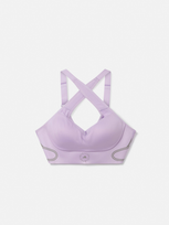 Stella Mccartney Truepace High Support Sports Bra In Purple Glow/dove Grey