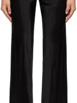 Rick Owens Black Bias Trousers In Brown