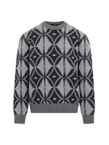 Etro Intarsia-knit Wool Jumper In Black