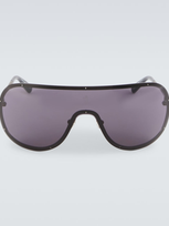 Moncler Avionn Shield Sunglasses In Silver