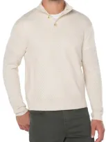 Liverpool Los Angeles Mock Neck Sweater In Cream