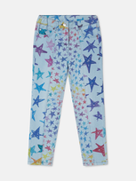 Stella Mccartney Scribbled Star Print Skinny Jeans In Blue Multicolour