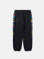 Stella Mccartney Colour Pop Smudge Print Joggers In Black