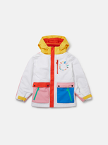 Stella Mccartney Colourblock Hooded Ski Jacket In Multicolour