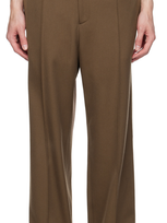 Solid Homme Beige Pinched Seams Trousers In 707d Mud