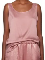 Max Mara Pink Pan Tank Top In 066 Pink