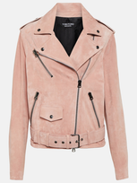 Tom Ford Suede Biker Jacket In Neutrals