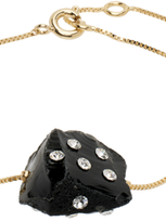 Marni Gold & Black Pietra Dura Bracelet In 00n99 Black