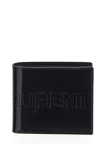 Saint Laurent East/west Wallet In Black