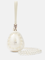 Simone Rocha Fabergé Egg Mini Crossbody Bag In White