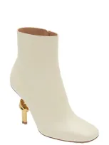 Bottega Veneta Knot High Heel Booties In Ivory