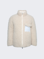 Moncler Genius 2 Moncler 1952 Monnow Reversible Shell And Faux Shearling Down Jacket In Natural