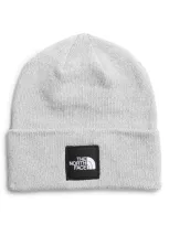 The North Face Big Box Logo Beanie In Tnf Light Grey Heather